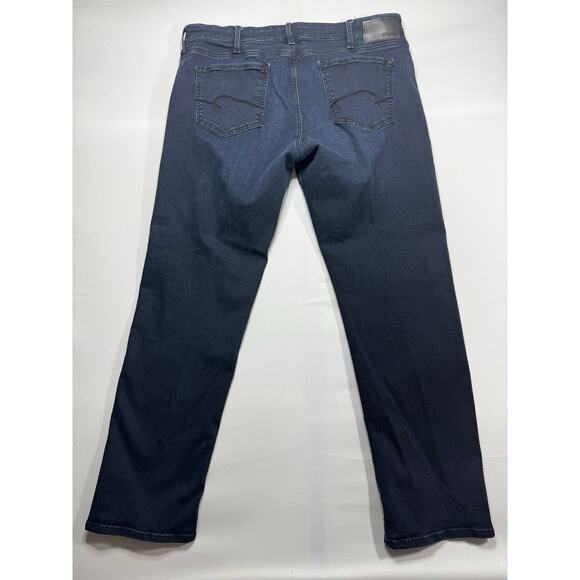 Mavi Jeans Men's Zach Straight Leg Stretch Blue Denim Jeans - Size 38x32 (38x31) - Picture 3 of 8